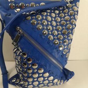 Blue crossbody purse